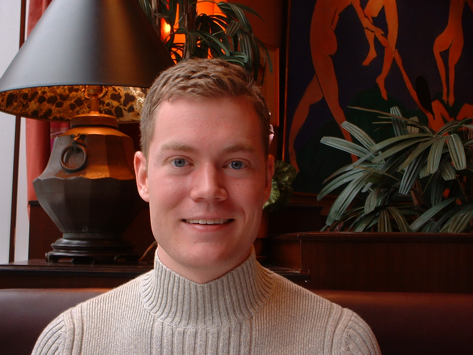 Elliott in a Restaurant